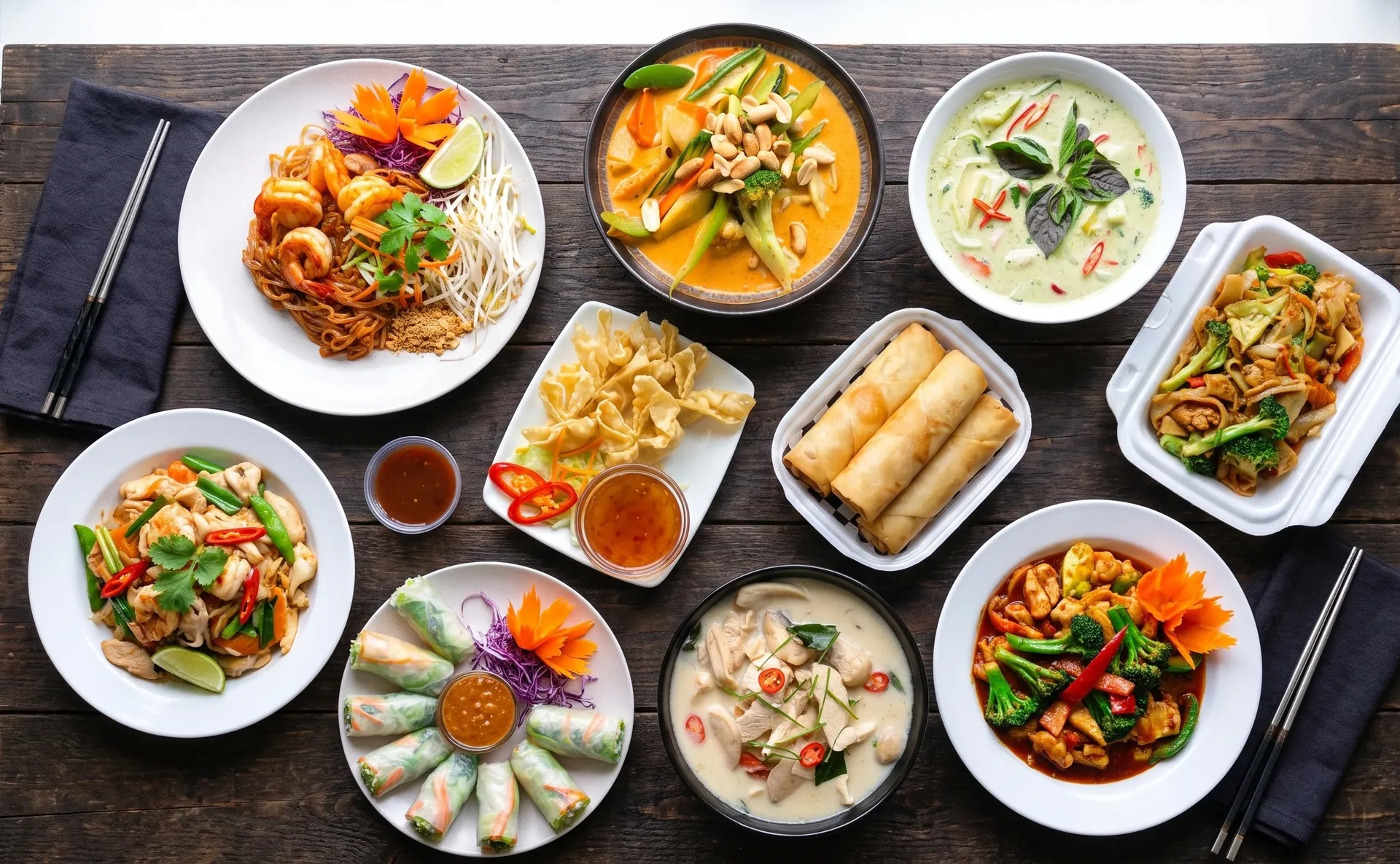 A spread of Lebanese and Mediterranean dishes from the Mazaj Mediterranean Cuisine menu in downtown Calgary